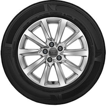Audi 5-Arm-Carabus-Design 7,5 x 17" 5/100/46, schwarz 215/45 R17 91W XL Hankook Winter i*cept evo2 (W320) AO 82A07387AX1S 756 540 Ft 3 AZW Peak 5,5