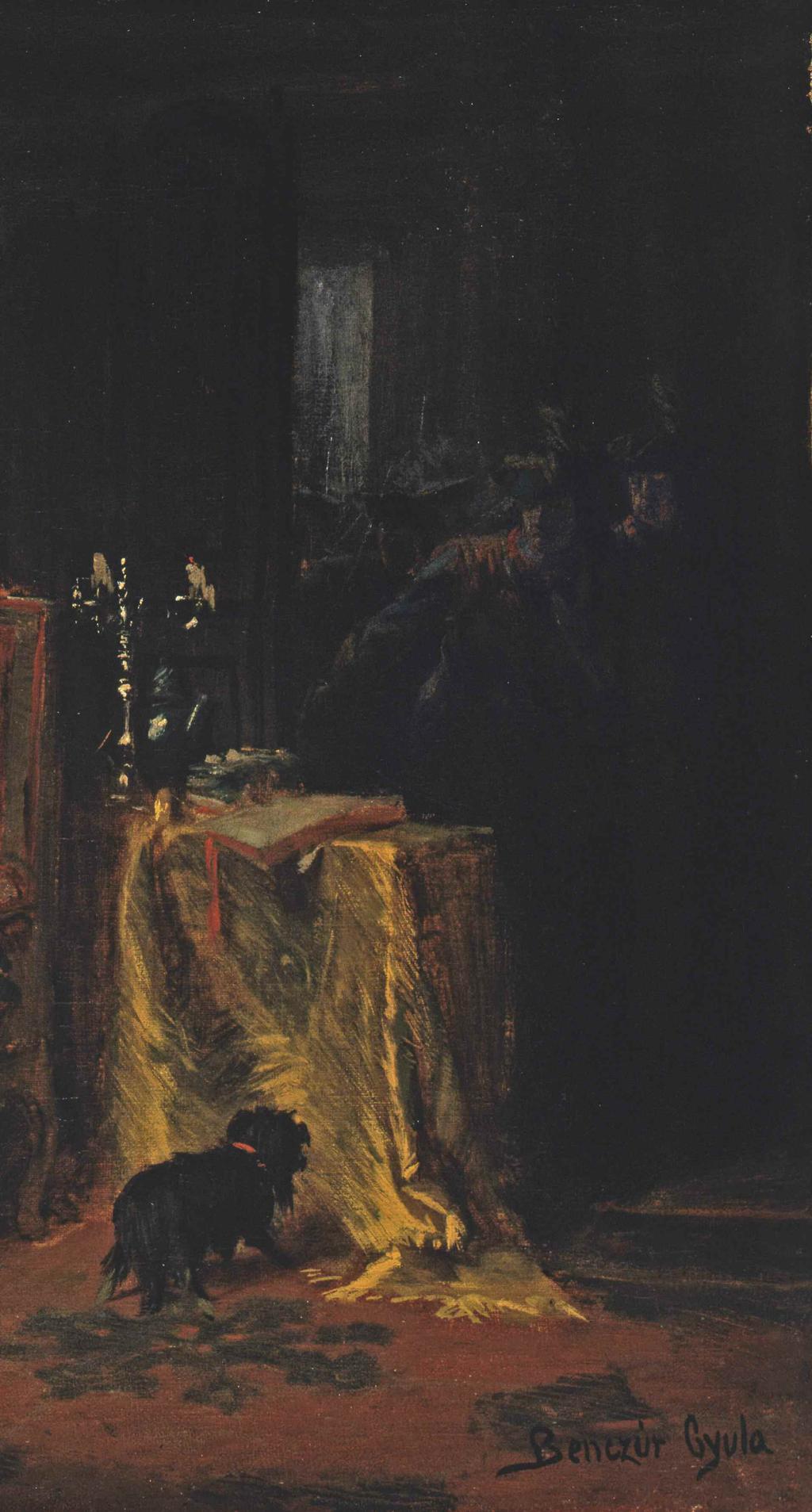 ii. rákóczi ferenc elfogatása nagysáros várában, 1869 Olaj, vászon, 44,5x58 cm Bár Rákóczi és a kuruc idők hagyománya folyamatosan jelen volt a magyar köztudatban, s noha a kor legnagyobb költői,