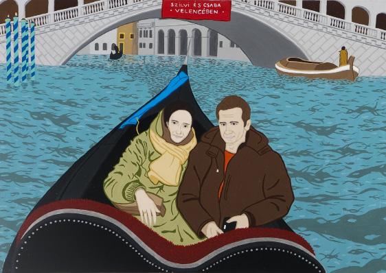Szilvi and Csaba in Venice