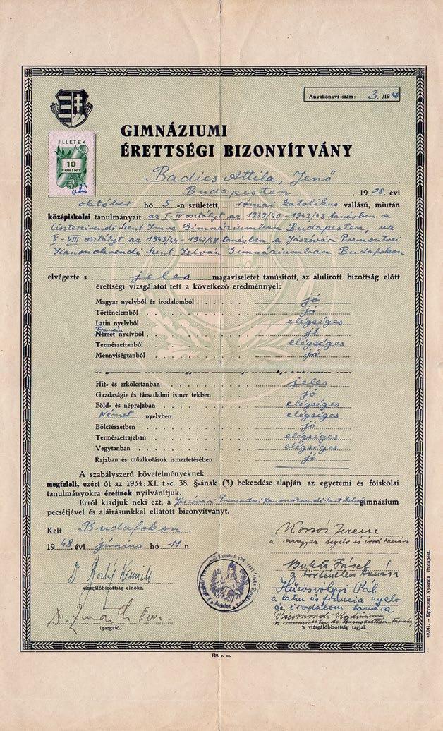 Az iskola alapításától az