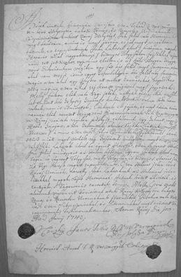 A vasvári káptalan 1733. április 12-én állította ki Kiss Erzsébetnek az agilis Bálint Ferenc feleségének a káptalan előtt tett perpetuális nyilatkozatát.