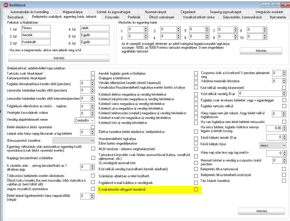 2017.01.23. + Egyedileg rendelhető lekérdezések és statisztikák + AYCM beállítható, hogy választható a szolgáltatás típusa + Napi üzletvezetői elszámolásnál megjelennek a következő adatok 1.