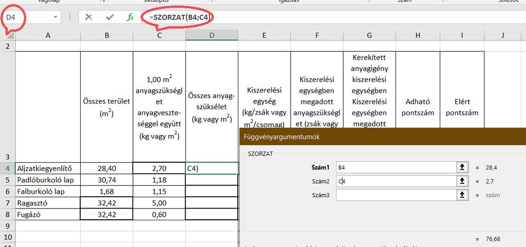 kiegyenlítést szükséges készíteni! 92.