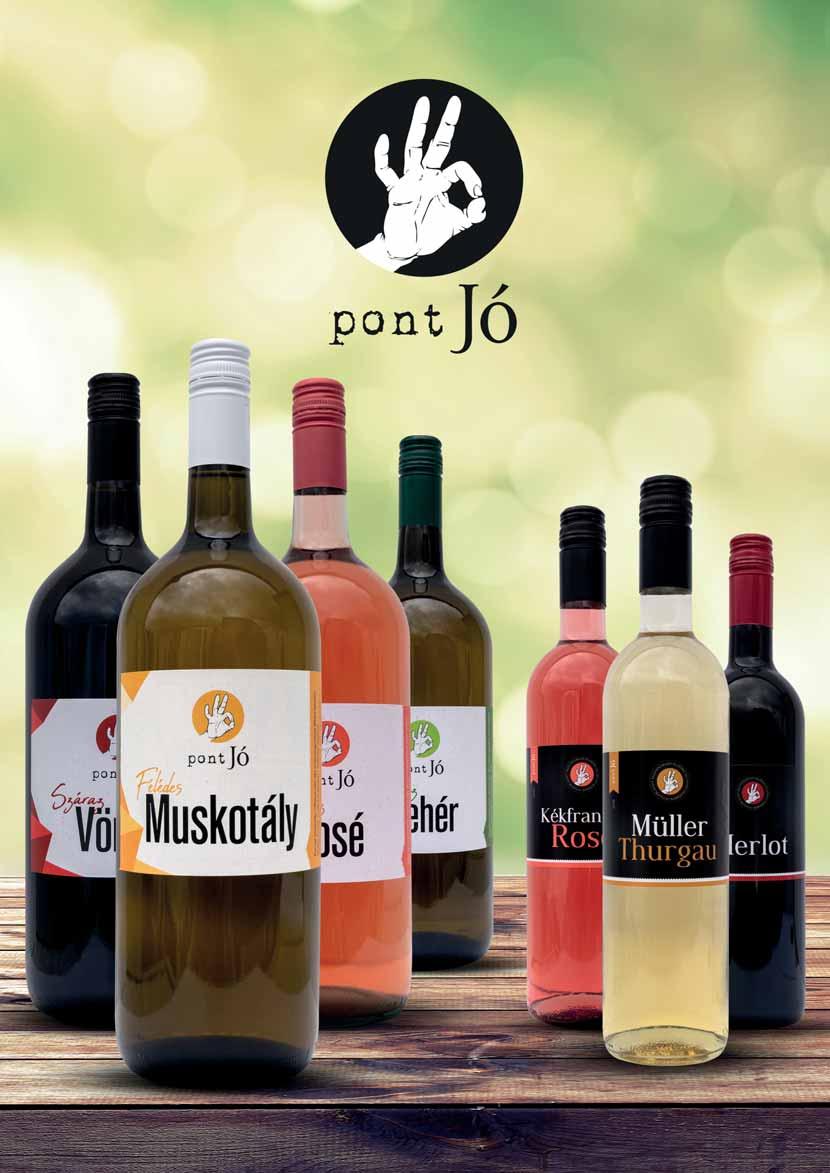 pontjó Borcsalád Party Borok pontjó Fehér 2019/2020 1,5 l pontjó Muskotály 2020 1,5 l pontjó Rosé 2019/2020 1,5 l pontjó Vörös