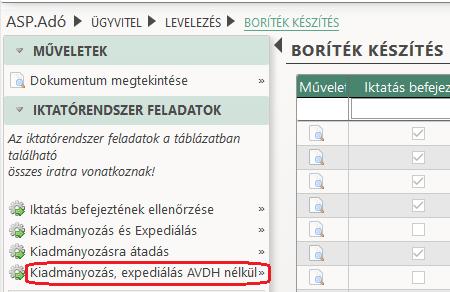 Fontos, hogy a kiadmányozás és expediálás indításáról és befejezéséről a kiadmányozó felhasználó emailes értesítést kap.