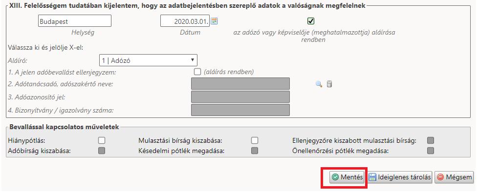 kerül, majd annak mentésével az Iratkezelőben a