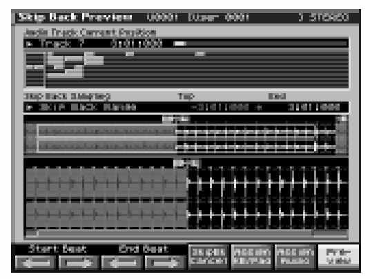Amikor megnyomja a SKIP BACK SAMPLING gombot, egy bizonyos id vel korábbi játéka mintavételezésre kerül.