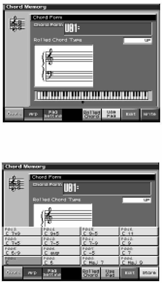 Egyéb változások Változás az arpeggio stílusok pad-ekhez történ hozzárendelésében 1.