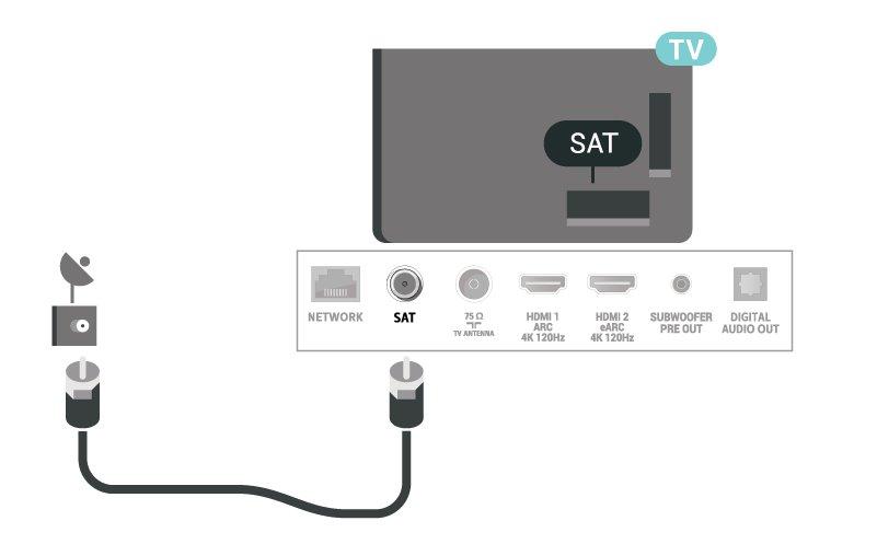 5 Antennakábel Illessze az antenna csatlakozódugóját stabilan a TVkészülék hátulján található Antenna foglalatba.