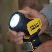 18 V STANLEY FATMAX V20 AKKUS MUNKALÁMPA 18 V STANLEY FATMAX V20 AKKUS MUNKALÁMPA ÚJ ÚJ 18 V, 3 karbantartásmentes LED dióda, ütésálló forgófej, teljes