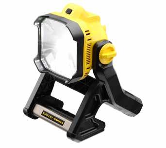 8 óra 2,0 Ah akkumulátor esetén 1,4 kg (akkumulátor nélkül) EAN 5035048493861 18 V, karbantartásmentes LED diódák, 2 fokozatban állítható fényerő, állítható