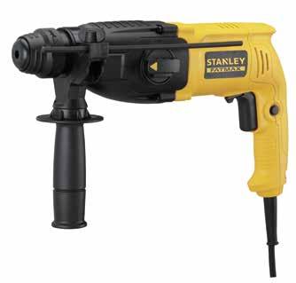 STANLEY FATMAX KOMBINÁLT FÚRÓ- ÉS VÉSÔKALAPÁCS, SDS-PLUS, 780 W STANLEY FATMAX DEKOPÍRFÛRÉSZ PENGEELÔTOLÁSSAL, 710 W 780 W, SDS-plus szerszámrögzítés, pneumatikus ütőszerszám, forgásirány váltás,