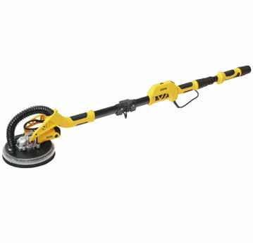 STANLEY FATMAX FALCSISZOLÓ (ZSIRÁF) TELESZKÓPOS NYÉLLEL, 750 W STANLEY FATMAX EXCENTER CSISZOLÓ, 480 W 750 W, 215 mm-es csiszolókorong, lágyindításos fordulatszám-választás, LED lámpa, akár 180 cm
