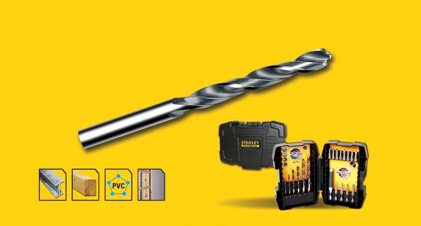 HSS-CNC FÉMFÚRÓSZÁRAK KÉSZLET STA56058-QZ 19 Ø 1 10 mm (0,5 mm-nként növekvő) STANLEY 5035048376089 HSS-E COBALT FÉMFÚRÓSZÁRAK KÉSZLET STA56002-QZ 6 Ø 2 3 4 5 6 8 mm STANLEY 5035048369494 PRECÍZIÓS