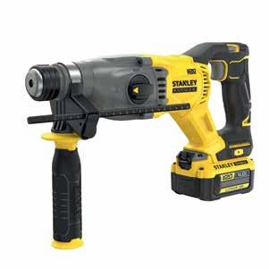 18 V/4,0 Ah, SDS-plus befogó, forgásirányváltó, fúró/ütvefúró/véső funkció, többkomponensű ergonomikus markolat és gumiborítású test, állítható oldalfogantyú,