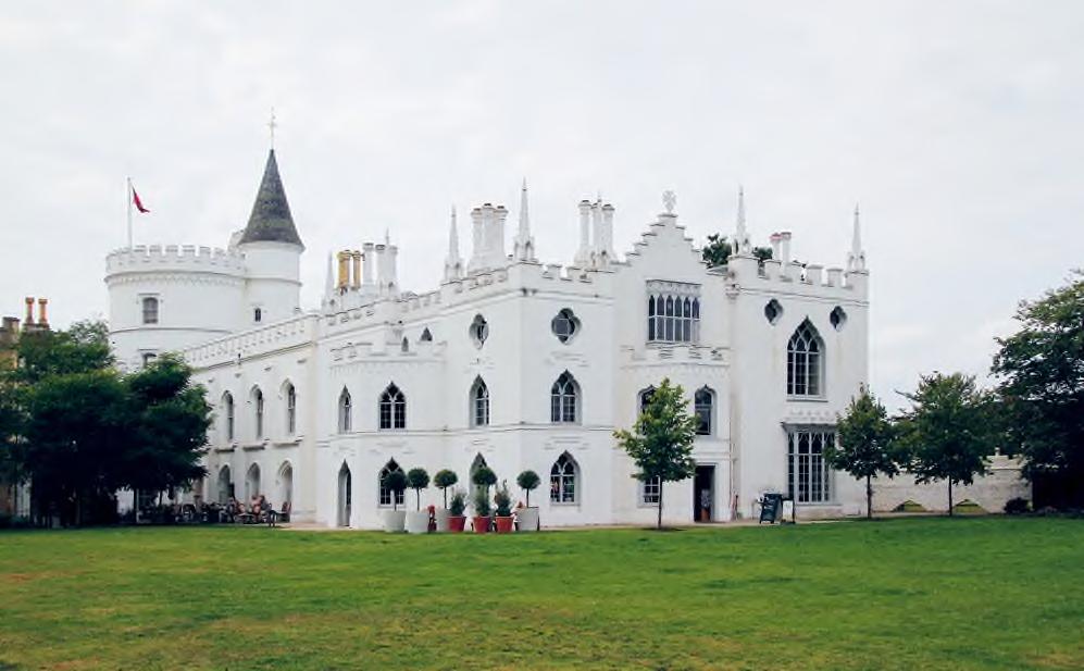 Nő/kert 59 Strawberry Hill kastély, Twickenham, London Forrás: Flickr / Tony Hisgett Henry Colburn: Mary Delany portréja John Opie 1782-es festménye után, 198 x 120 mm Az úgynevezett Flora Delanica