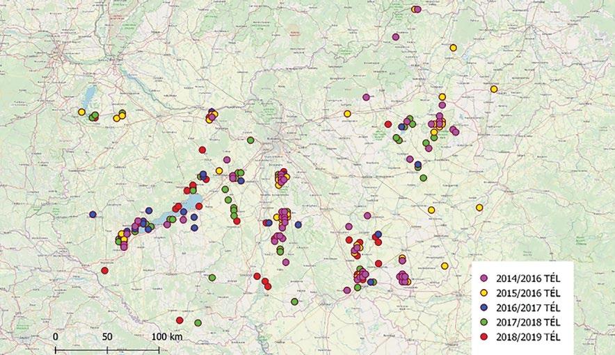 tak olyan adatok, melyeket az értékelésből ki kellett zárni, mert vagy hiányosak (pl. nem volt egyedszám megjelölve), vagy értelmezhetetlenek voltak.