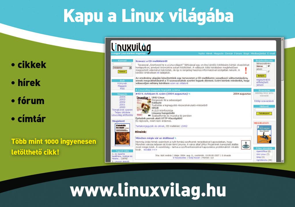 alatta le-föl pakolgatjuk a különbözõ Linuxokat. Akkor derült ez ki, amikor egy korábbi Linux alatt átszabtam a partíciót, és a GRUB innentõl kezdve nem látta a neki szánt menu.