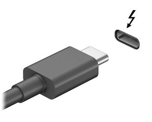 USB Type-C (Thunderbolt-3-kompatibilis) port csatlakoztatása Az USB Type-C (Thunderbolt-3-kompatibilis) port egy opcionális nagyfelbontású megjelenítőeszköz vagy egy nagy teljesítményű adattároló