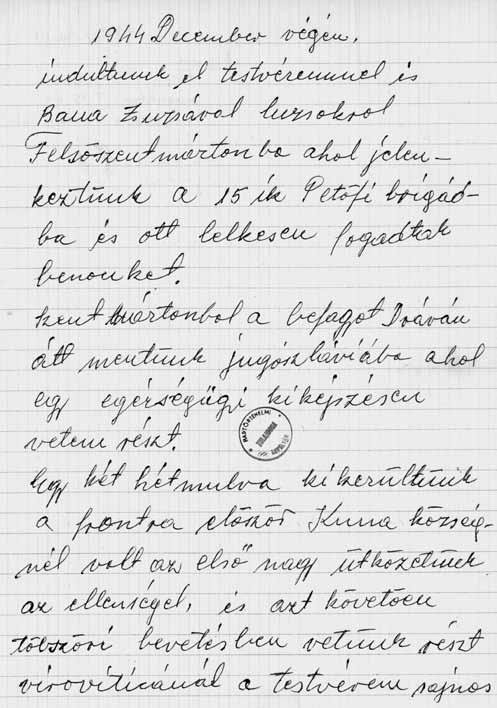 Az emlékezők között akad kakukktojás is. Molnár Imre visszaemlékezésében 1958 augusztusában egy hihetetlen történetet mesélt el.