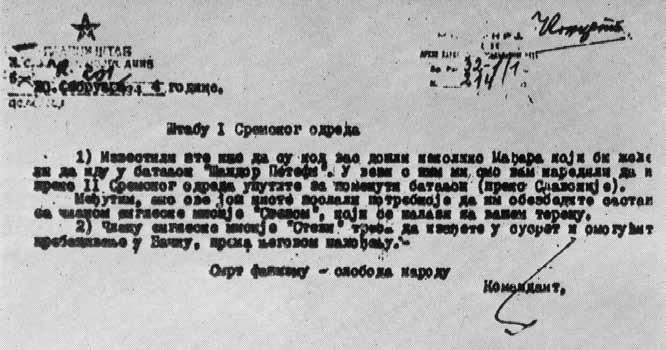 emeli ki, hogy a Darnóc melletti Vrhovac faluban egy idősebb harcos magyarul osztotta a parancsokat.