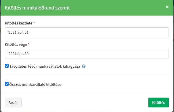 35. ábra A Kitöltés gombra történő kattintás után megtörténik a feltöltés