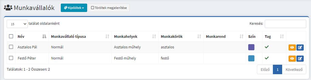 54. ábra Az áttekintéshez vagy a módosításhoz először rá