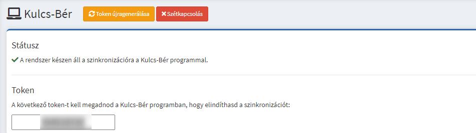 A Kulcs- Beosztás programba a Kulcs-Bér programban található funkciókkal lehet szinkronizálni a törzsadatokat a két program között.
