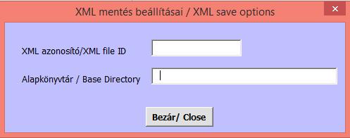 Ha az alapkönyvtár sorban egy létező könyvtárat adunk meg, akkor a sablon ide menti az XML fájlt.