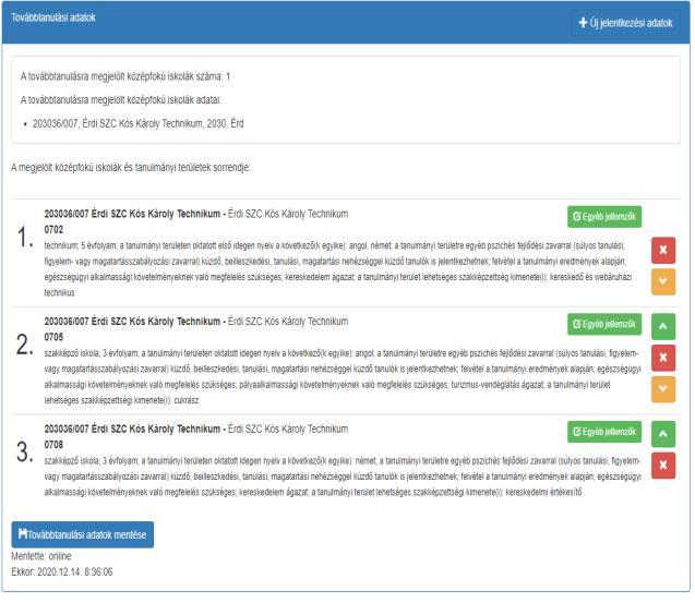FIGYELEM! Az egyes feltételek ÉS kapcsolatban vannak egymással, tehát csak olyan iskolák jelennek meg a keresés eredményeként, amelyek minden beállított feltételnek megfelelnek.