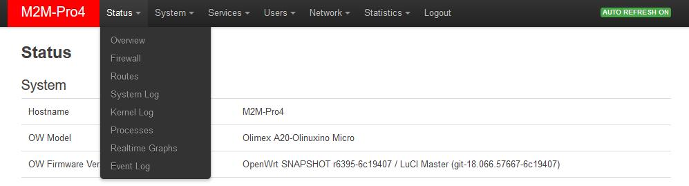 Az Access Technology értékénél látható, hogy milyen hálózatra sikerült felcsatlakozni: 2G, 3G, 4G LTE vagy NB-IoT. A modul mobilhálózati címe az IPv4 WAN vagy IPv6 status résznél látható.