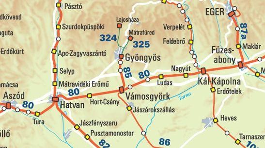 Vasút hálózat Gyöngyöshalász környezetében 2.2.5. Szomszédos gazdálkodó szervezetek, telephelyen tevékenyked külss társaságok A SIAD Hungary Kft. a levegbontó gyára 3212 Gyöngyöshalász HRSZ.