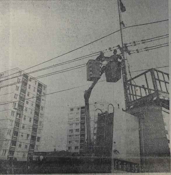 GYAKORLATI MEGVALÓSÍTÁS Felsővezeték szerelő csoport kiképzése 1978. március és 1978.