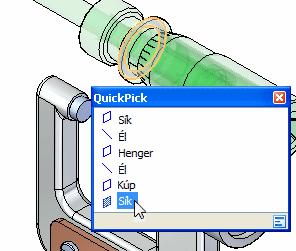 QuickPick ikonjának megjelenésére.
