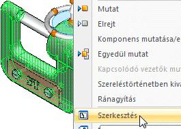 Bevezetés a szimulációba Méret kiválasztása Módosítani fogja a kengyel függőleges méretét.