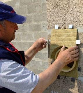 kőzetgyapot előlapra rárajzoljuk a