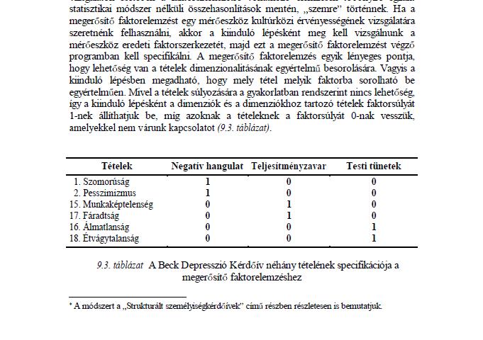 3. Táblázat 1. Ábra Végső faktoreredmények A 1. ábra a végső faktoreredményeket illusztrálja.