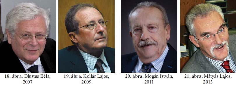 6 Dlustus Béla (1940-2016) (18. ábra), katonaorvos, érsebész, 1965-ben nyerte el orvosi diplomáját a Semmelweis Egyetemen, ezután 16 évig a fővárosi Balassa Kórházban dolgozott.