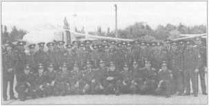 The unit was directly ordered under 36. VA. The aircraft partly arrived in huge wooden boxes and were assembled here. These machines had newly been painted and apparently overhauled before.
