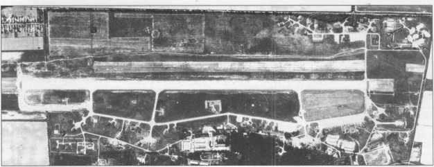 Sármellék aerial photo from 1983 Sármellék 1983-as légifotója (33/1 MiG-15/Yak-l Is, unknown number P-63 in December 1951), too. In 1949 the 160. gvbap 