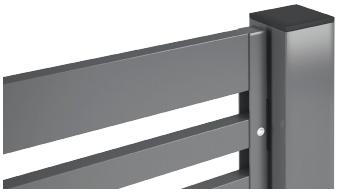 MODERN PANEL ERÍTÉS MP-02 (P82) / (P82) MIX Paraméterek Vízszintes profil: 80x20x1,2 mm 40x20x1,2 mm Sín profil: 30x22x3mm /33x22x3mm Vízszintes profil kiosztás