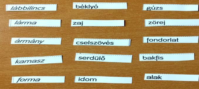 ugyanez a feladat visszafele: szerda, kedd csütörtök ha ma pl. kedd van, milyen nap lesz holnap (érdemes valamilyen várható eseményhez kötni/pl.