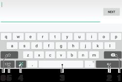 Szöveg írása Képernyőn megjelenő billentyűzet A képernyőn megjelenő QWERTY billentyűzet betűire koppintva szöveget írhat be.