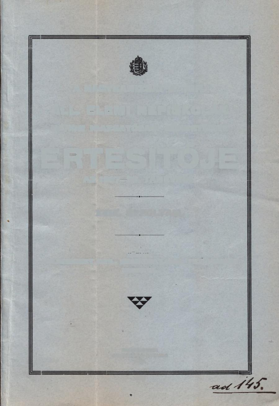 A NAGYKANIZSAI M. KIR. ÁLL.