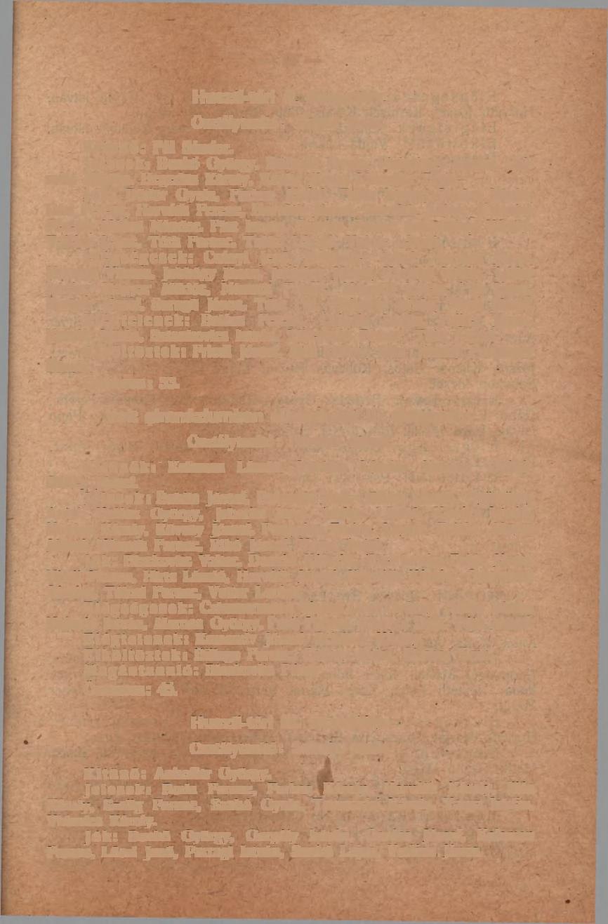 15 Huszti-téri II. fiúosztály. Osztálytanító: Hajnal János. Kitűnő: Pál Sándor. Jelesek: Benkő György, Böröndi Gyula, Fleischner István, Hajmási Márton, Hegedűs Károly, Kozitz János, Lindauer Ervin.