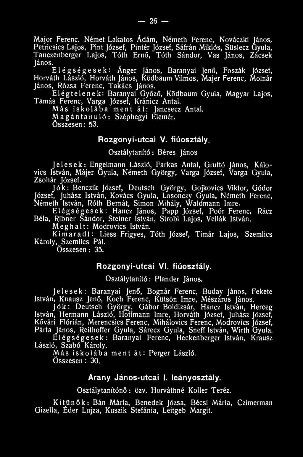 26 Major Ferene.