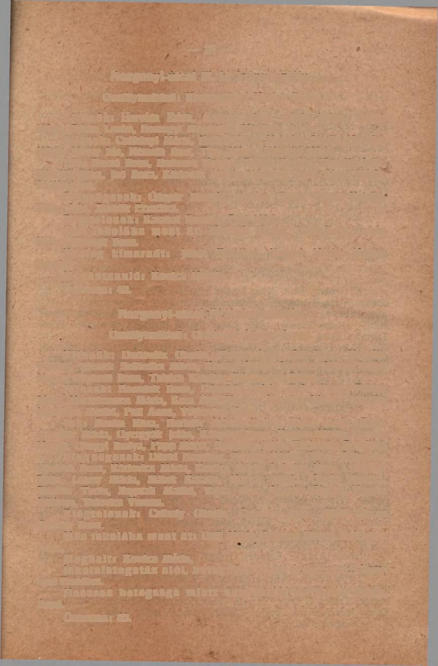 m - 29 Rozgonyi-utcai III. b) leányosztály. Osztálytanitónő: Krampatitsné Kosich Ilona. Kitűnők: Horváth Edith, Ketting Klára, König Erika, Reiner Mária, Rózsa Lenke, Somogyi Magdolna, Vindisch Anna.
