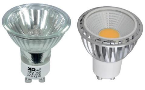Halogén spotlámpák LED-re cserélése 2-3 hónap Megtérülés Halogén GU10 LED-re cserélés 50W Halogén 5W LED Világítótest ára [Ft] 500 1000 Becsült élettartam [óra] 2 000 24 000 Fogyasztás 24000 óra