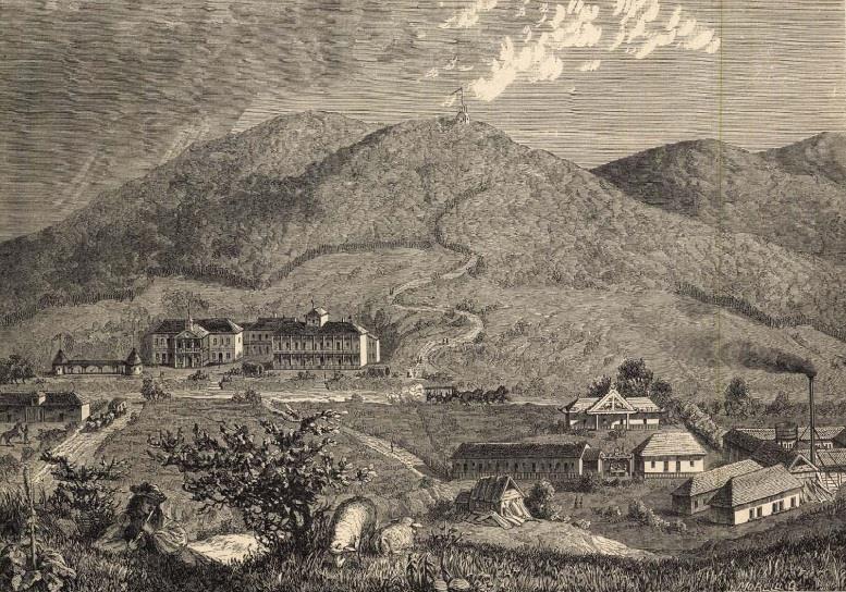 17 Erdélyi levél Szejkefürdő (Aug. 4.) Szejkefürdő, 1874 (Morelli Gusztáv rajza után) Annyi levél jelent már meg a Szejkéről, hogy újat alig mondhatnék róla. Újat nem, de mondhatok igazat.