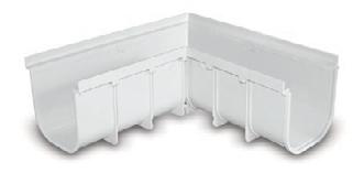 The parts of the system are straight modular element, end socket, outlet socket, right and left angle, insert element.